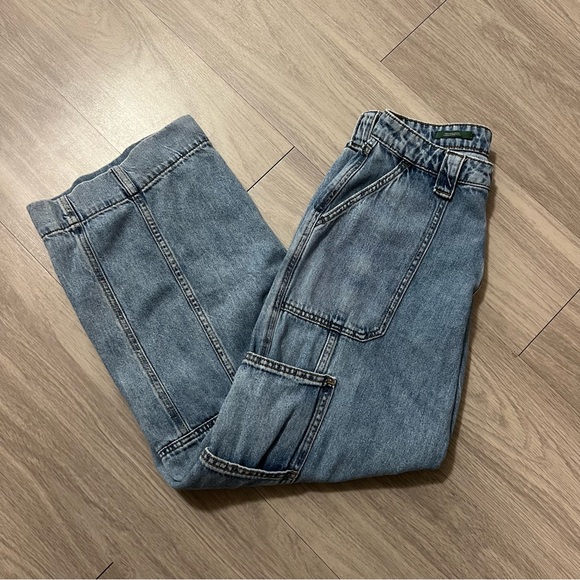 Wild Fable, High Rise Cargo Jeans, Utility, Baggy, Loose Fit | Womens 4R - Picture 8 of 9
